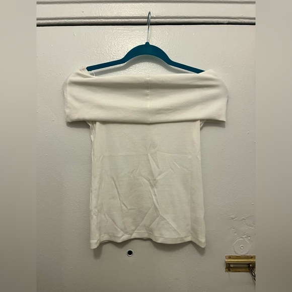 LOFT Ribbed Off the Shoulder Top - Picture 4 of 7